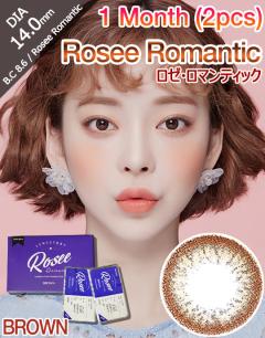 [1 Month/ブラウン/BROWN] ロゼ・ロマンティック 1ヶ月 - Rosee Romantic 1 Month (2pcs) [14.0mm]