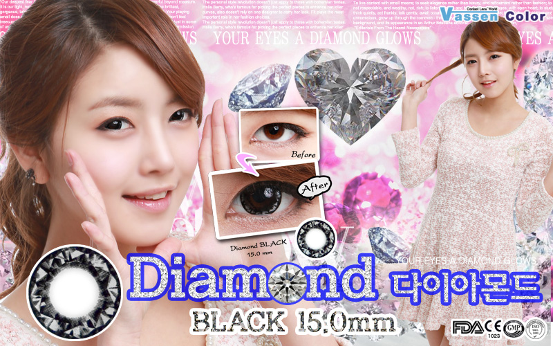 [ブラック/BLACK] ダイヤモンド - Diamond [15.0mm/Vassen]